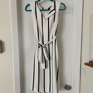 White striped dress